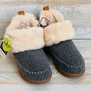 Dearfoams Women's Bootie Slippers Sz 8 Dark Grey Indoor/Outdoor Energy Return